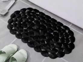 Alfombra baño modelo caracoles 